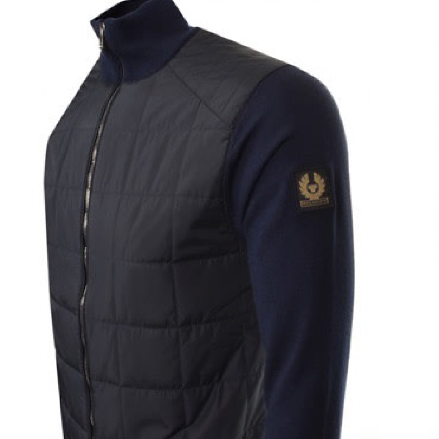 Alternative Image for ProductBelstaff Kelby Full Zip Knit Jumper Navy3